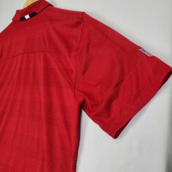 Tampa Bay Buccaneers Red NFL Men's Nike Dri-Fit Short Sleeve Polo Size Medium - Picture 9 of 15
